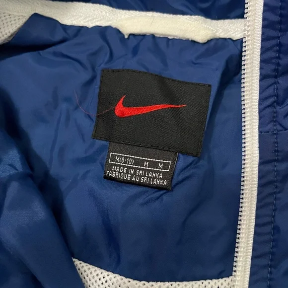 Nike Blue and White Windbreaker Jacket - Picture 4 of 4